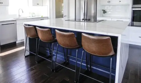 Kitchen waterfall display